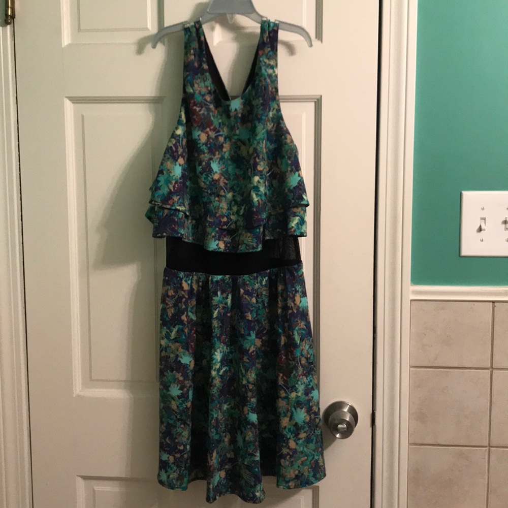 Blue/green floral dress